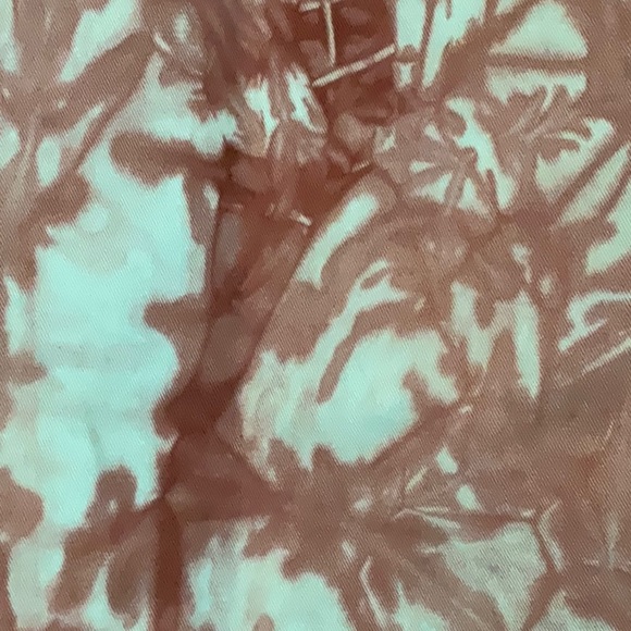 Size L Turquoise and Brown Tie Dye Jacket - Picture 8 of 9